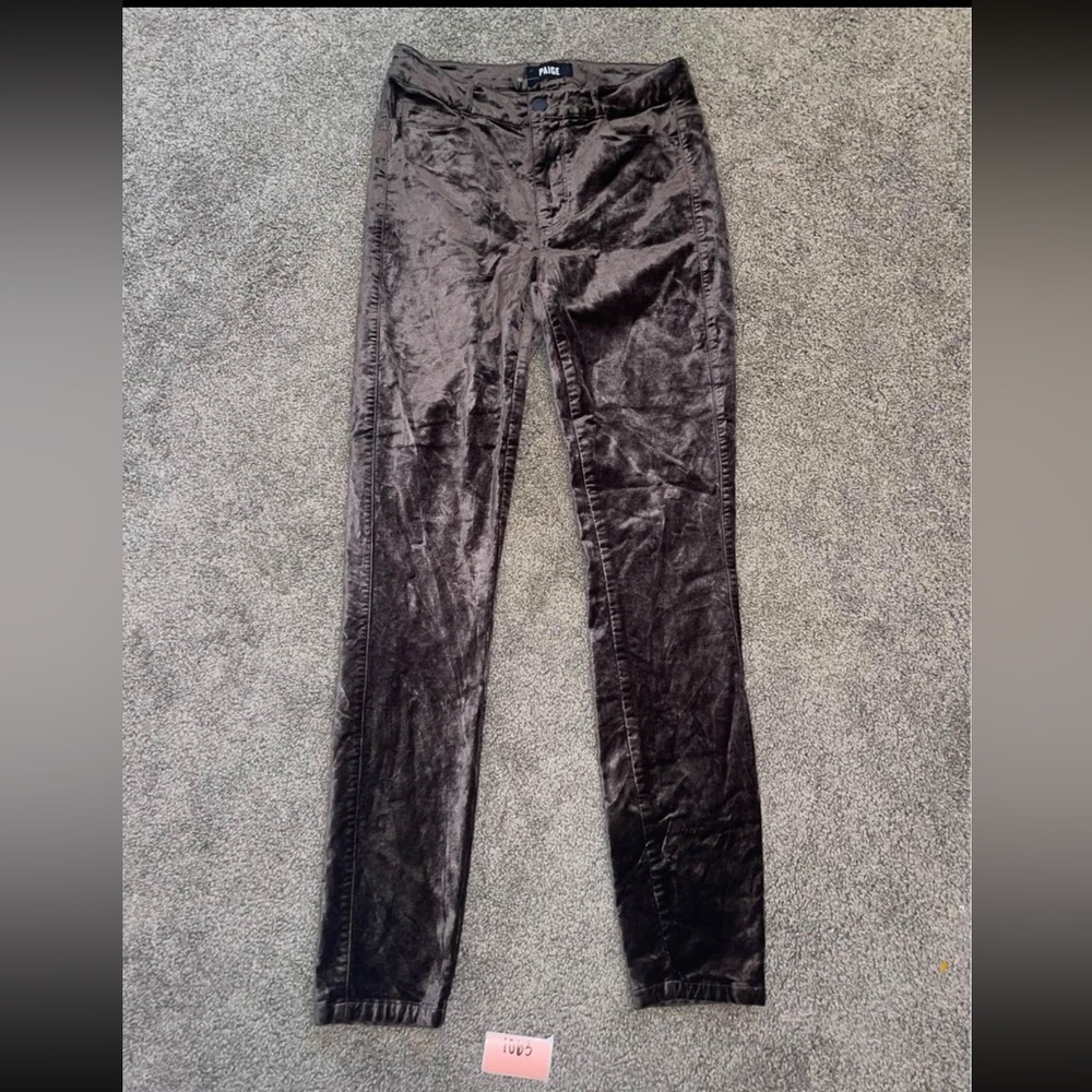 PAIGE hoxton ultra skinny velvet velour jeans size 27
